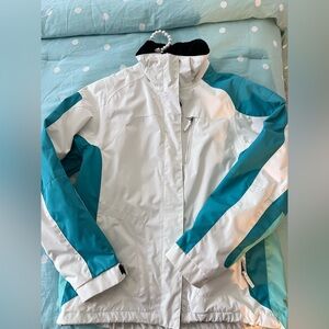 Alpine Design white and light blue women’s jacket(s) LARGE